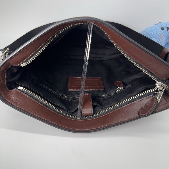 Coach Mens Charles Tech Crossbody In Signature Crossgrain Leather 72221 Mahogany - Picture 8 of 10